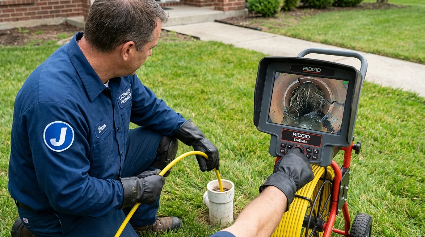Sewer camera inspection being performed by Johns Plumbing LLC in Immokalee